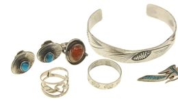 STERLING SILVER SIGNED JEWELRY