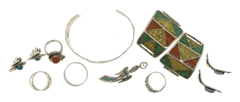 STERLING SILVER SIGNED JEWELRY