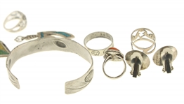 STERLING SILVER SIGNED JEWELRY