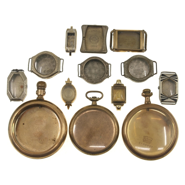 GOLD-FILLED WRIST & POCKET WATCH CASES