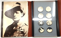 ROYAL MINT & AMEX .925 SILVER COMMEMORATIVE MEDAL SET 