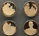 ROYAL MINT & AMEX .925 SILVER COMMEMORATIVE MEDAL SET 