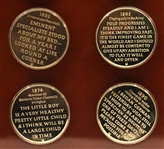 ROYAL MINT & AMEX .925 SILVER COMMEMORATIVE MEDAL SET 