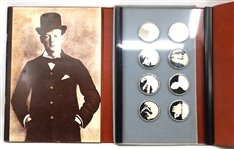 ROYAL MINT & AMEX .925 SILVER COMMEMORATIVE MEDAL SET 