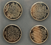 ROYAL MINT & AMEX .925 SILVER COMMEMORATIVE MEDAL SET 