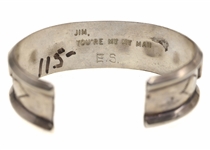 STERLING SILVER BELT BUCKLES, CUFF LINKS & BRACELET