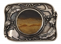STERLING SILVER BELT BUCKLES, CUFF LINKS & BRACELET