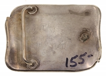 STERLING SILVER BELT BUCKLES, CUFF LINKS & BRACELET