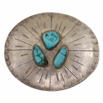 STERLING SILVER BELT BUCKLES, CUFF LINKS & BRACELET