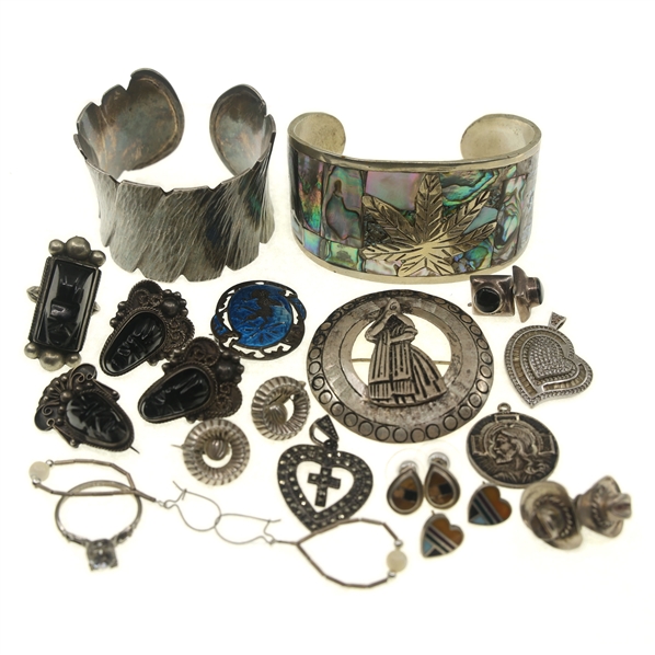 STERLING SILVER SOUTHWESTERN-STYLE FASHION JEWELRY
