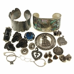 STERLING SILVER SOUTHWESTERN-STYLE FASHION JEWELRY