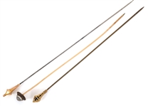 VICTORIAN HATPINS WITH 10K & 14K GOLD HEADS