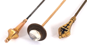 VICTORIAN HATPINS WITH 10K & 14K GOLD HEADS