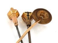 VICTORIAN HATPINS WITH 10K & 14K GOLD HEADS