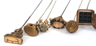 VICTORIAN HATPINS WITH GOLD-TONE HEADS
