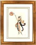 ERTE BALINESE 1990 FRAMED SERIGRAPH #262/300