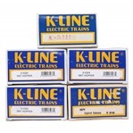 K-LINE O GAUGE TRAIN CARS - LOT OF 5