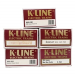 K-LINE O GAUGE TRAIN CARS - LOT OF 5
