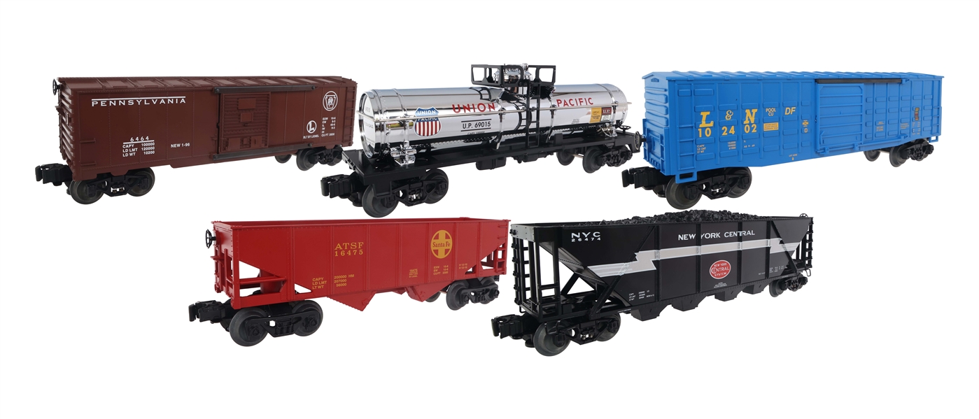 LIONEL O GAUGE TRAIN CARS - LOT OF 5