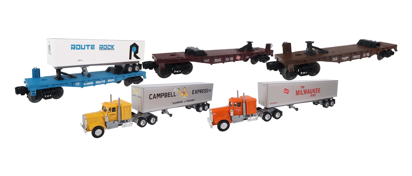 LIONEL O GAUGE TRAIN CARS - LOT OF 5