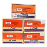 LIONEL O GAUGE TRAIN CARS - LOT OF 5