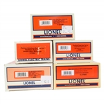 LIONEL O GAUGE TRAIN CARS - LOT OF 5