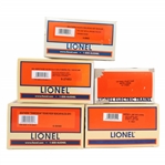 LIONEL O GAUGE TRAIN CARS - LOT OF 5