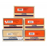 LIONEL O GAUGE TRAIN CARS - LOT OF 5