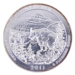 US .999 SILVER 5 OZ 2011 MONTANA STATE QUARTER