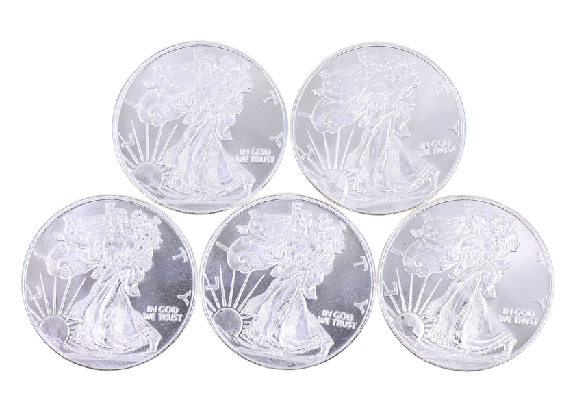HIGHLAND MINT .999 SILVER 1 OZ WALKING LIBERTY ROUNDS