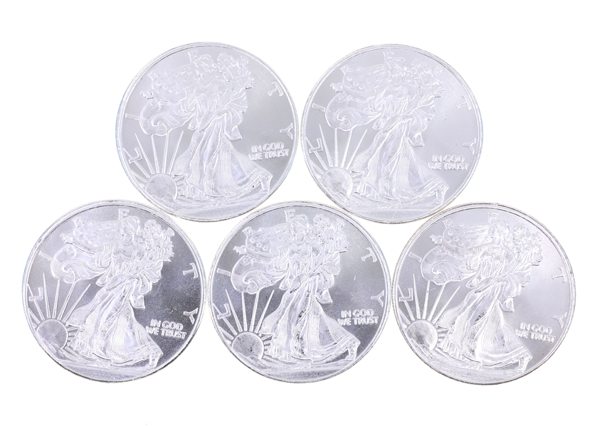 HIGHLAND MINT .999 SILVER 1 OZ WALKING LIBERTY ROUNDS