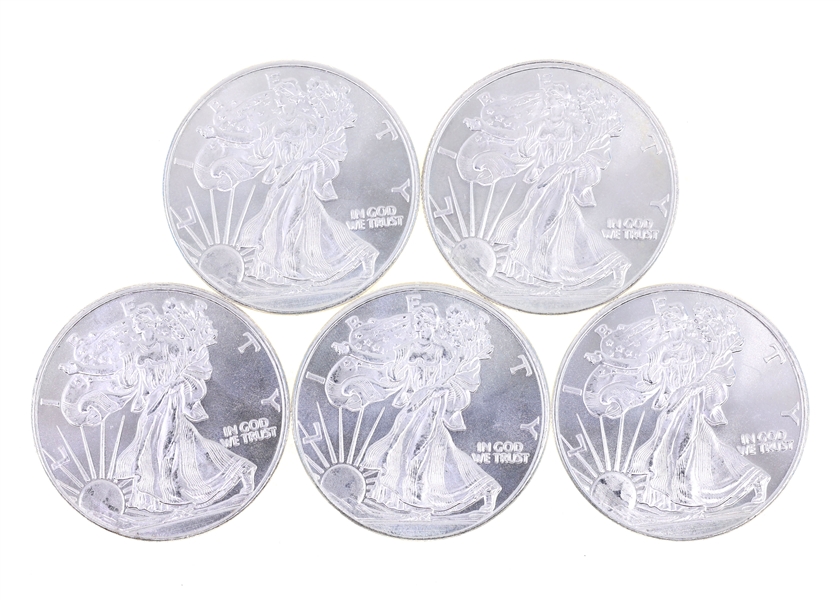 HIGHLAND MINT .999 SILVER 1 OZ WALKING LIBERTY ROUNDS