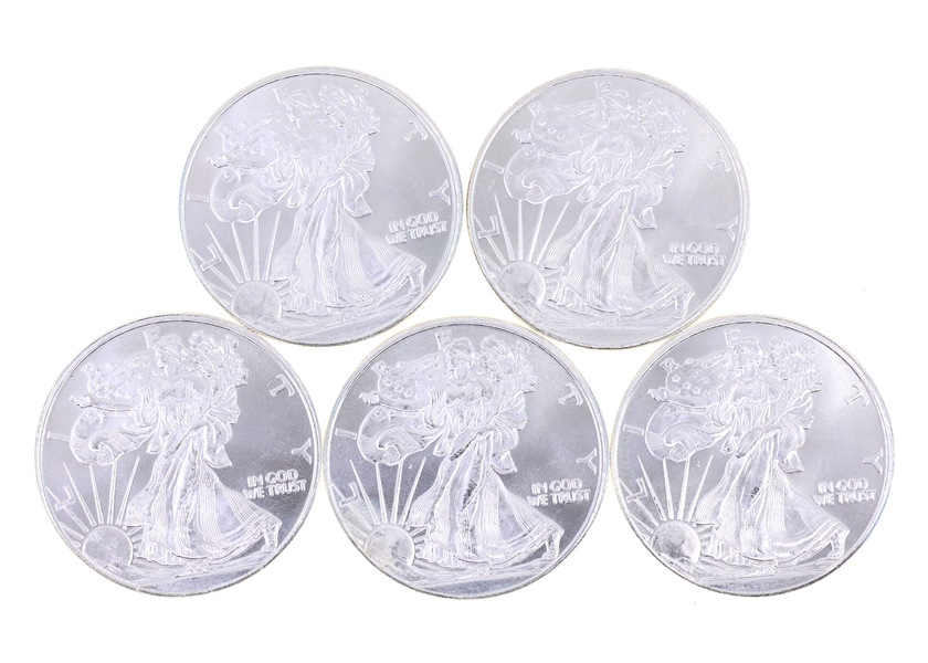 HIGHLAND MINT .999 SILVER 1 OZ WALKING LIBERTY ROUNDS