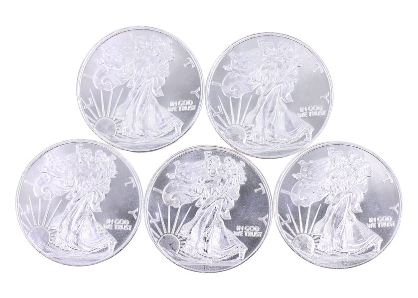 HIGHLAND MINT .999 SILVER 1 OZ WALKING LIBERTY ROUNDS