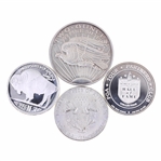 .999 SILVER BULLION 2 OZ & 1 OZ ROUNDS - LOT OF 4