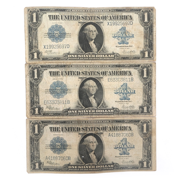 1923 US $1 LARGE BLUE SEAL SILVER CERTIFICATE NOTES