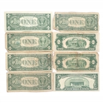 US SILVER CERTIFICATES & BANK NOTES - RED & BLUE SEAL