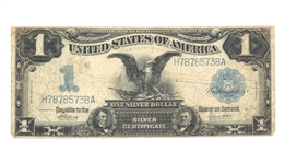 1899 US $1 BLACK EAGLE BLUE SEAL SILVER CERTIFICATE