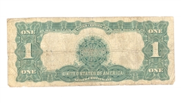 1899 US $1 BLACK EAGLE BLUE SEAL SILVER CERTIFICATE