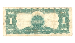 1899 US $1 BLACK EAGLE BLUE SEAL SILVER CERTIFICATE