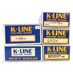 K-LINE O GAUGE TRAIN CARS - LOT OF 5