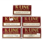 K-LINE O GAUGE TRAIN CARS - LOT OF 5