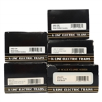 K-LINE O GAUGE TRAIN CARS - LOT OF 5