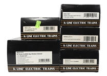 K-LINE O GAUGE TRAIN CARS - LOT OF 5