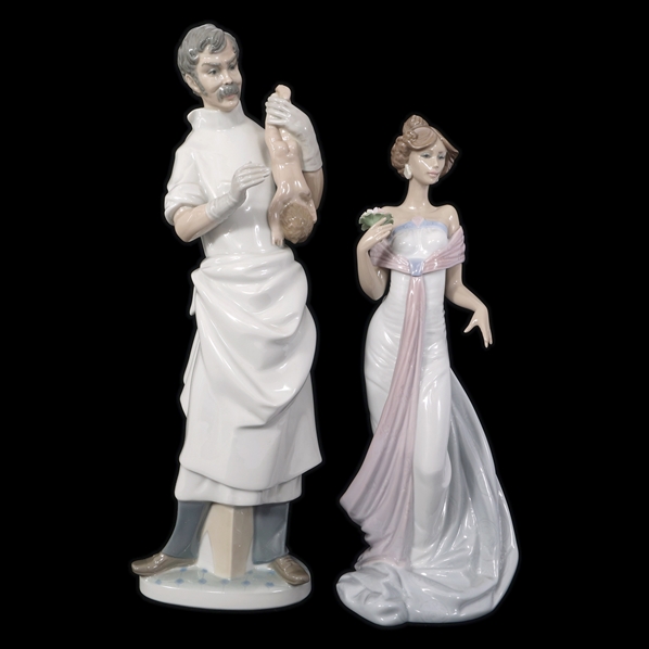 LLADRO PORCELAIN  FIGURINES - LOT OF 2