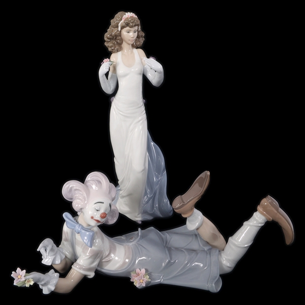LLADRO PORCELAIN FIGURINES - LOT OF 2
