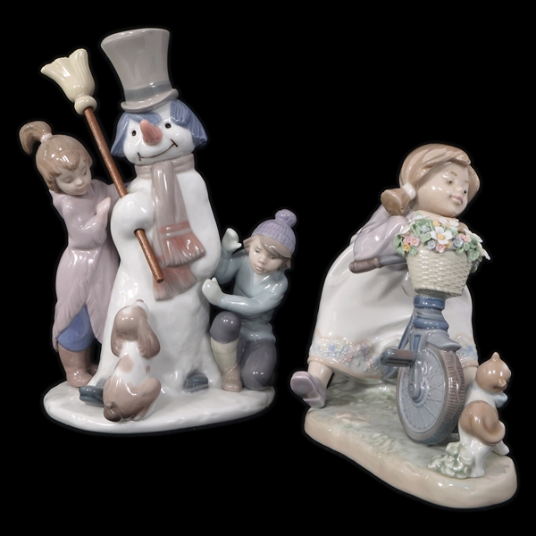 LLADRO PORCELAIN FIGURINES - LOT OF 2