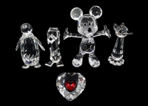 SWAROVSKI CRYSTAL FIGURINES - LOT OF 5