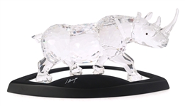 SWAROVSKI CRYSTAL RHINOCEROS FIGURINE #3324/10000