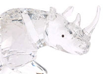 SWAROVSKI CRYSTAL RHINOCEROS FIGURINE #3324/10000